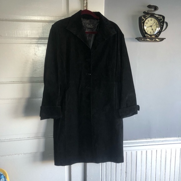 Wine s Terry Lewis Classic Luxuries Leather Coat. - Picture 1 of 4